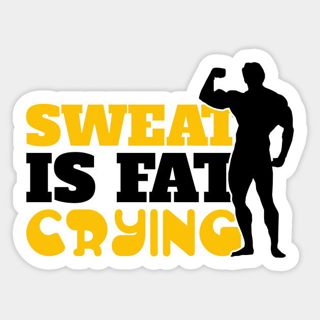 Sweat is fat crying Sticker by nektarinchen